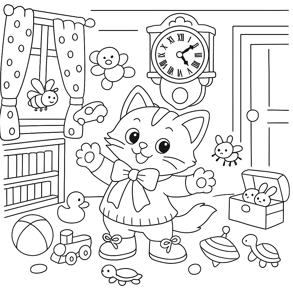 Раскраска по сказке "Как стать большим"