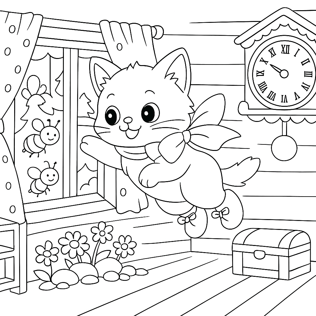 Раскраска по сказке "Как стать большим"