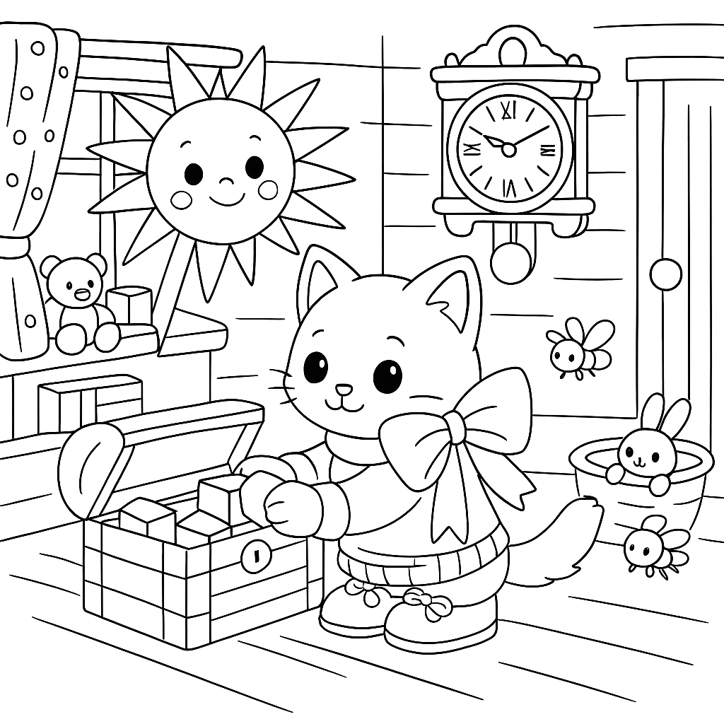 Раскраска по сказке "Как стать большим"