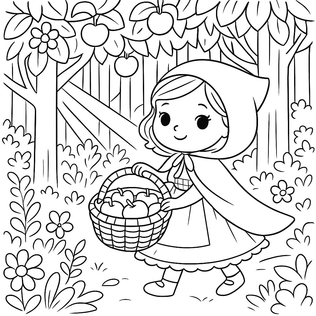 Раскраски: Красная Шапочка