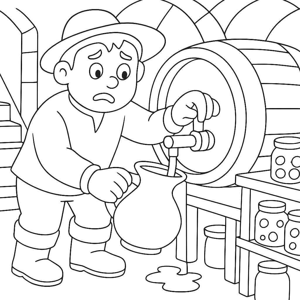 Раскраска по сказке "Не за свое дело не берись"