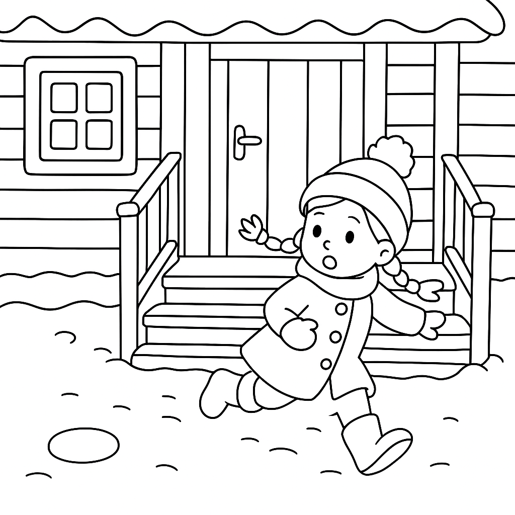 Раскраска по сказке "Что за зверь?"