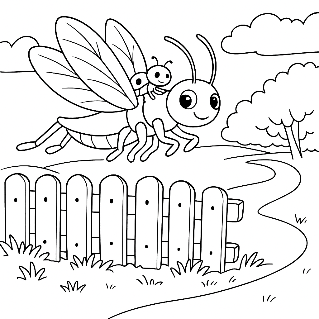 Раскраска по сказке "Как муравьишка домой спешил"