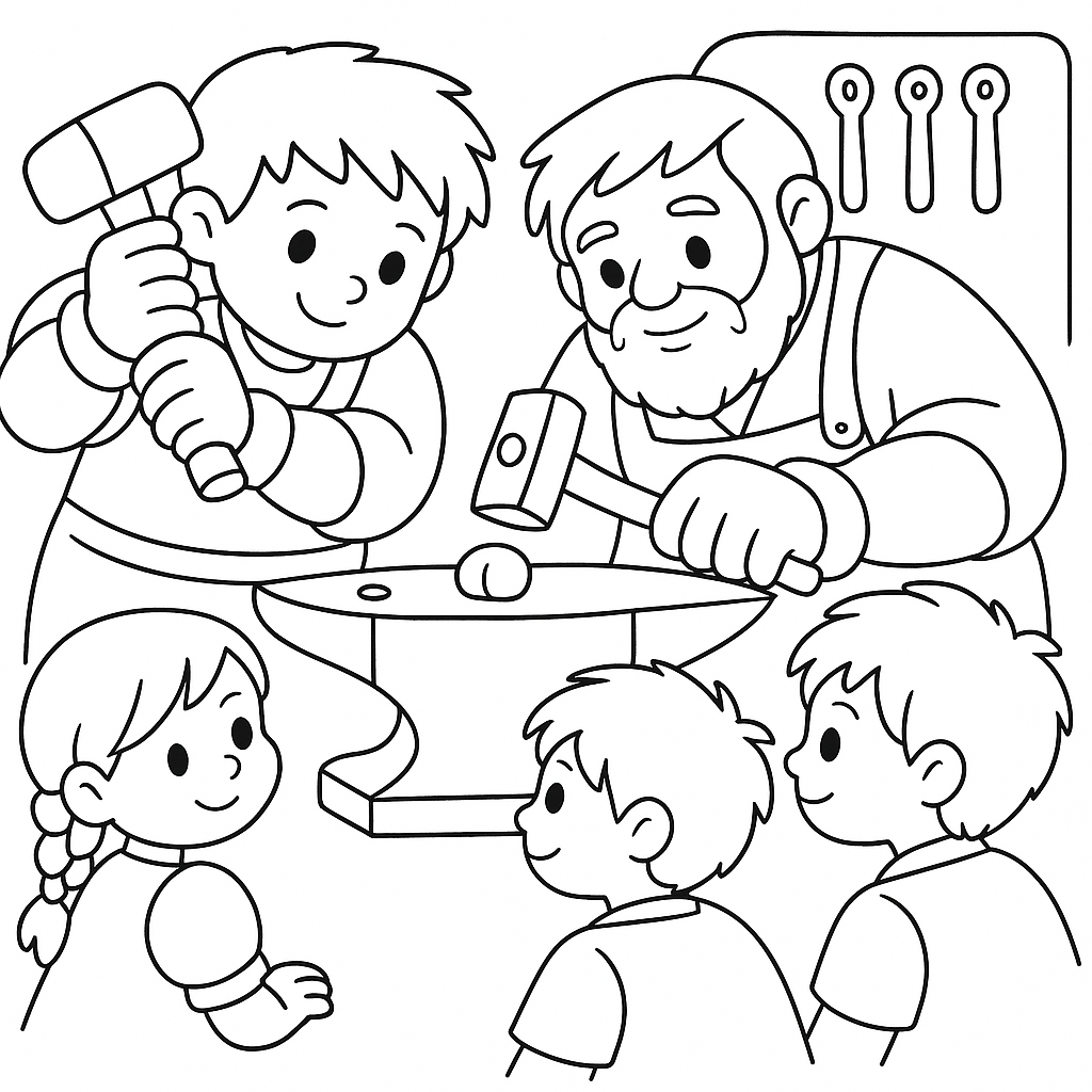 Раскраска по сказке "Крепкий орешек"