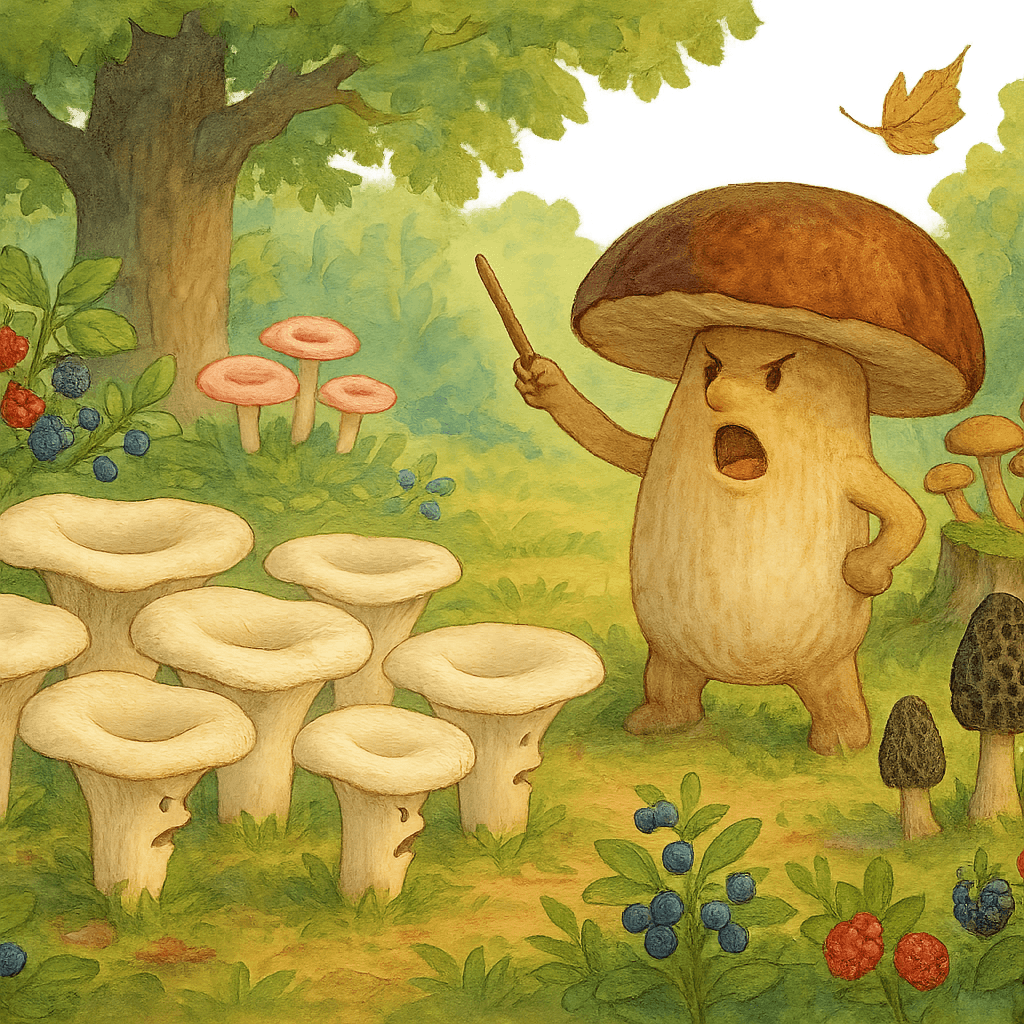 Грузди поднимаются как грозная рать, созванные боровиком