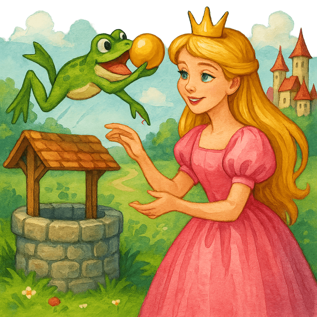 Лягушонок возвращает принцессе золотой мяч