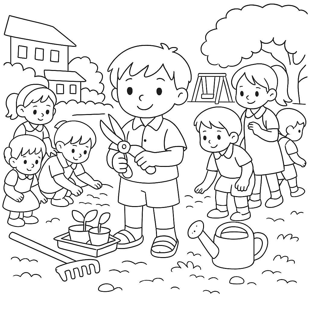 Раскраска по сказке "Удивительные приключения мальчика без тени и тени без мальчика"