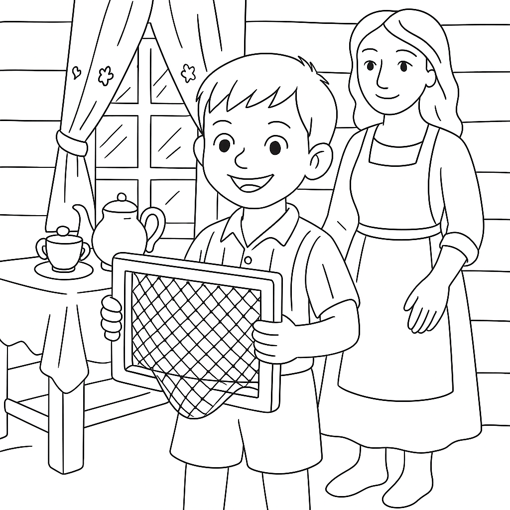 Раскраска по сказке "Птичка"