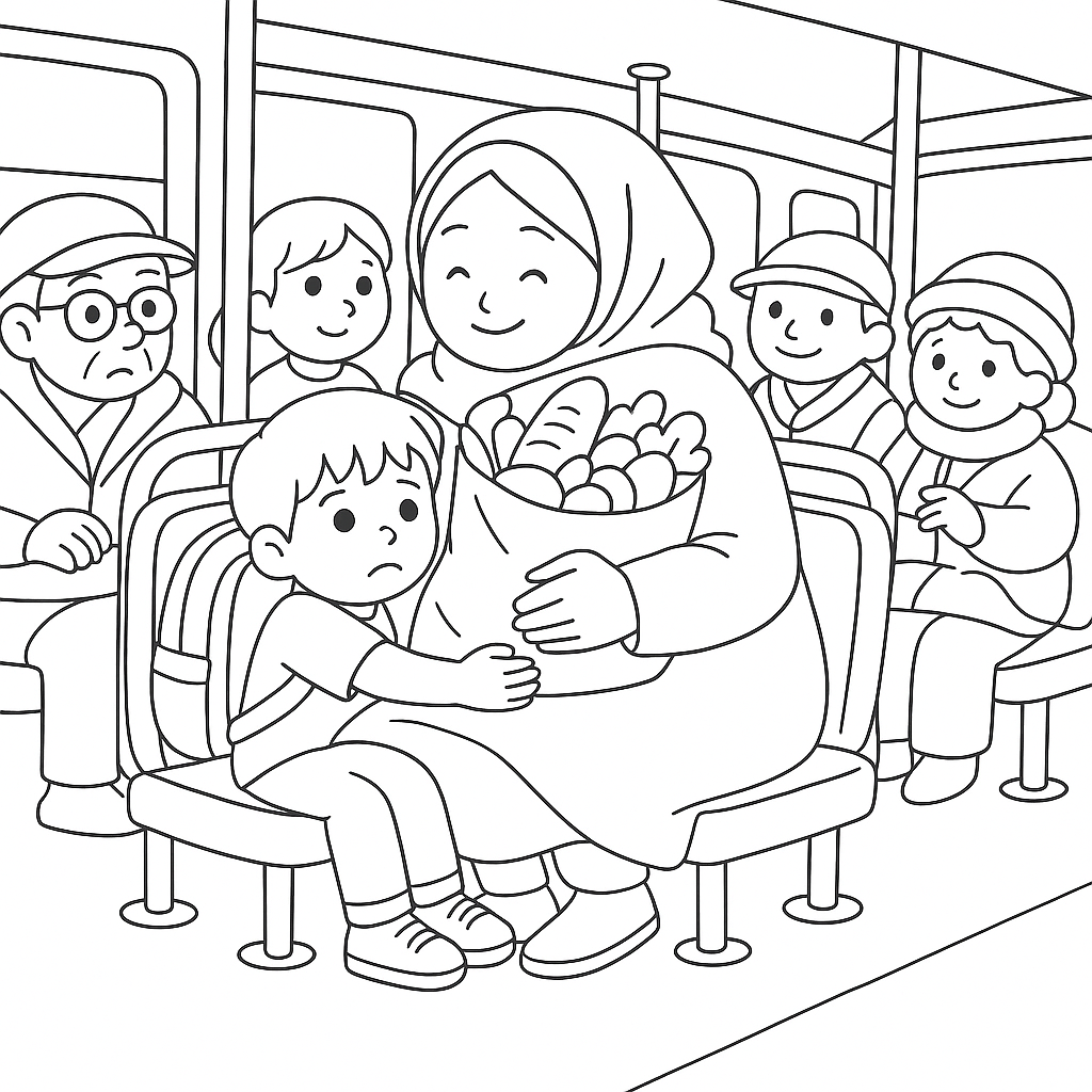 Раскраска по сказке "Тонино-невидимка"