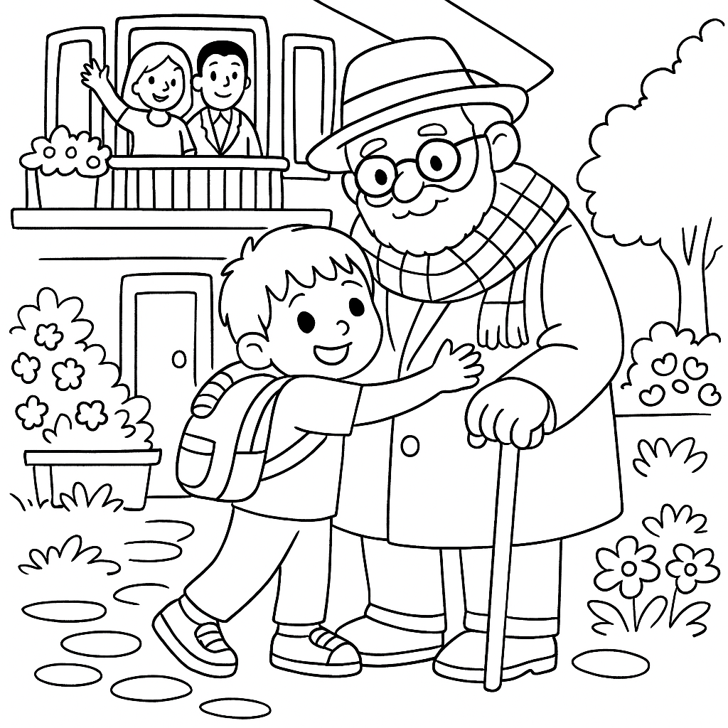 Раскраска по сказке "Тонино-невидимка"