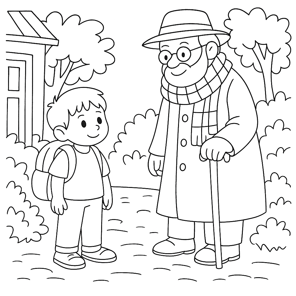 Раскраска по сказке "Тонино-невидимка"