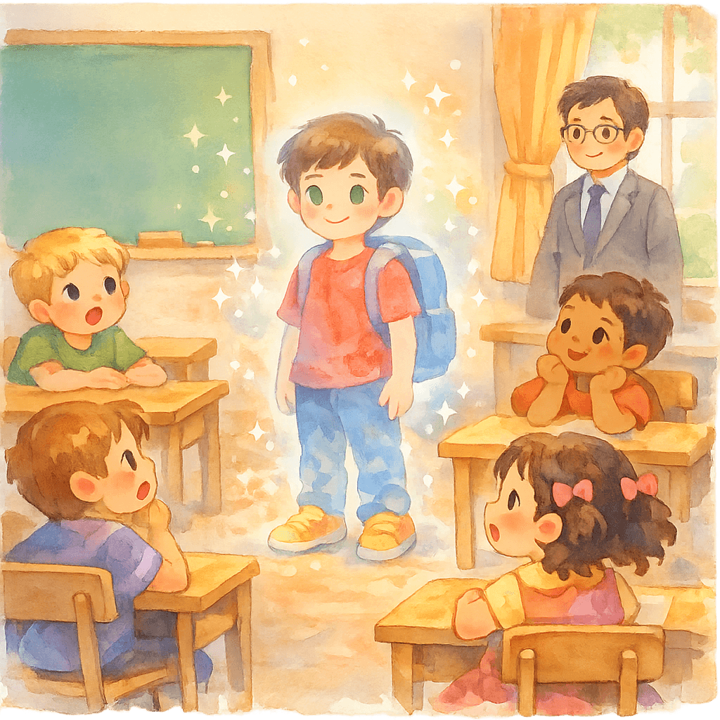 Тонино-невидимка на школьном уроке