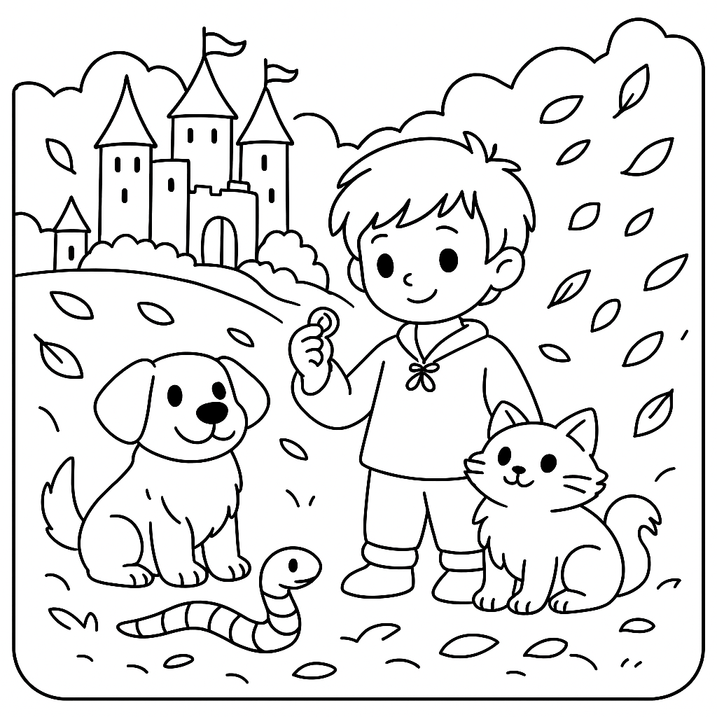 Раскраска по сказке "Железный перстень"