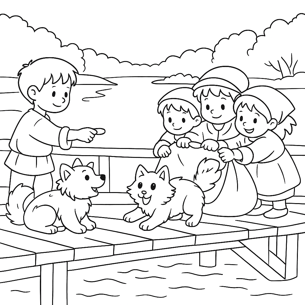 Раскраска по сказке "Железный перстень"