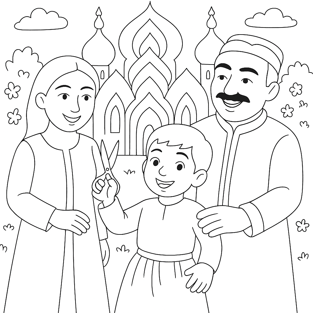 Раскраска по сказке "Счастливый мальчик"