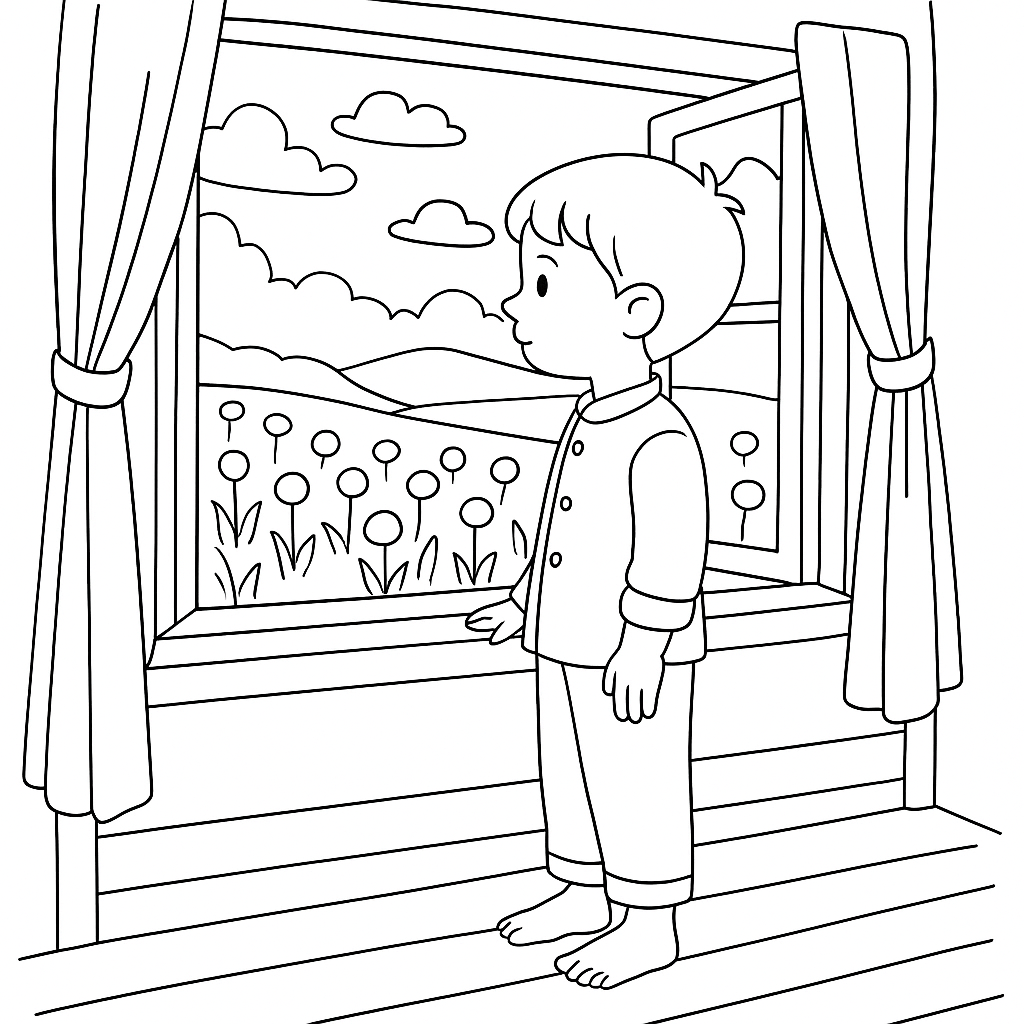 Раскраска по сказке "Золотой луг"