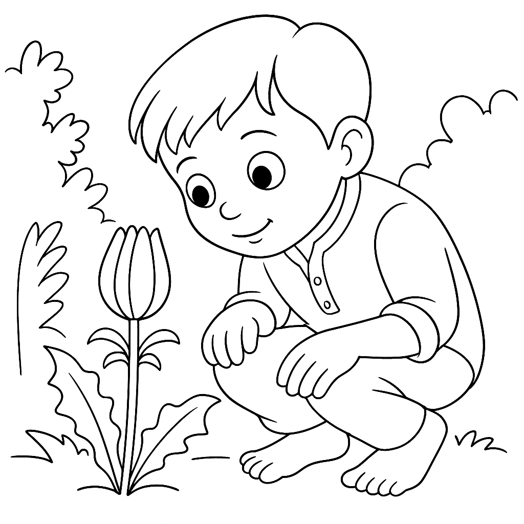 Раскраска по сказке "Золотой луг"