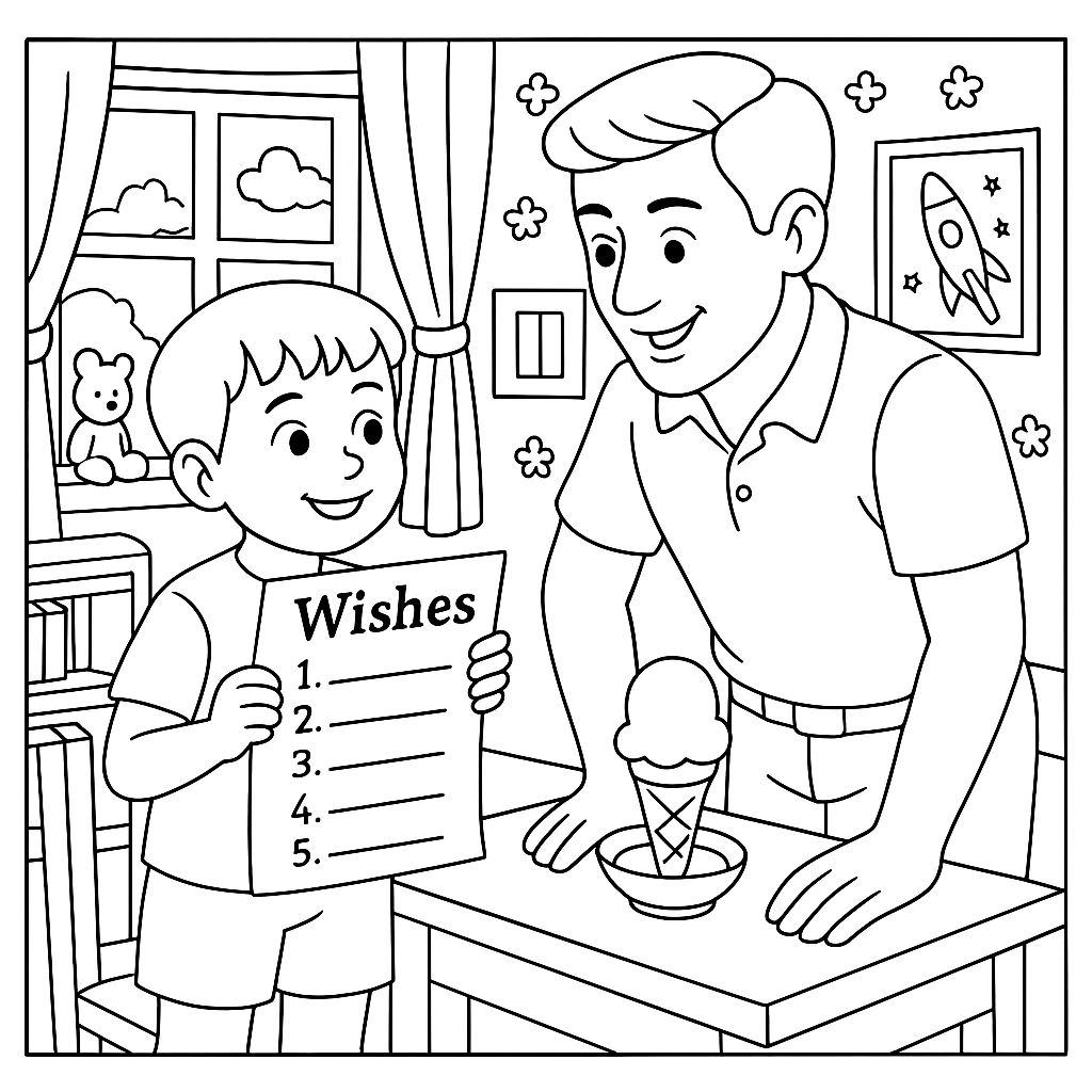 Раскраска по сказке "Карусель в голове"