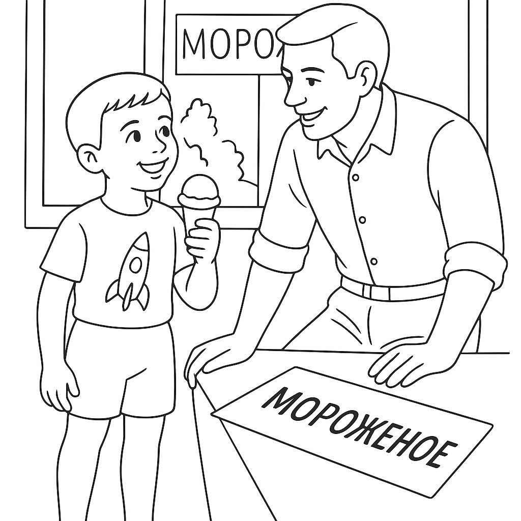 Раскраска по сказке "Карусель в голове"