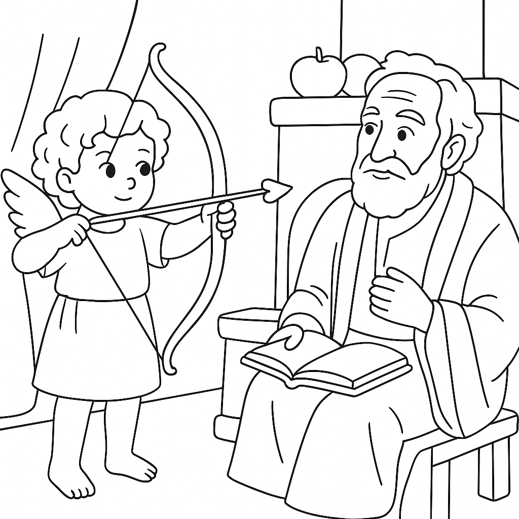 Раскраска по сказке "Скверный мальчишка"