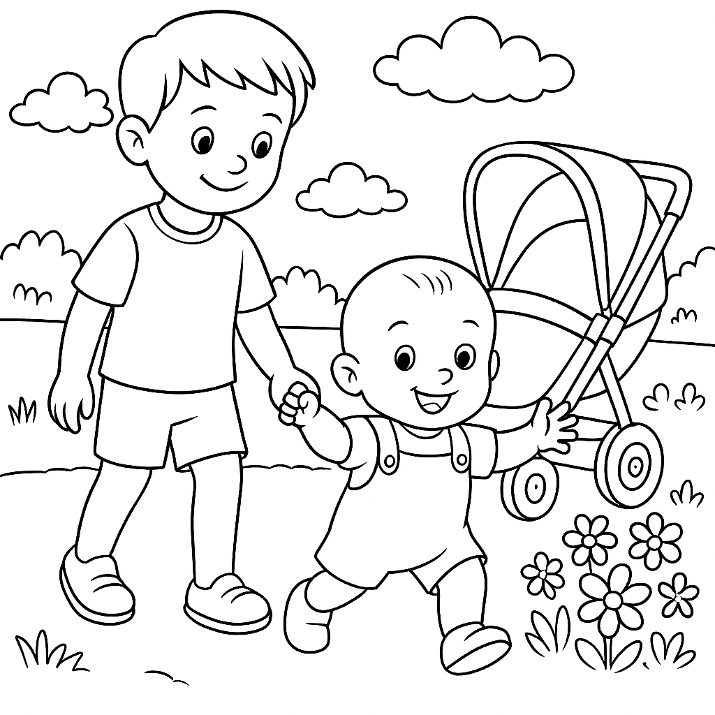 Раскраска по сказке "Настоящая дружба"