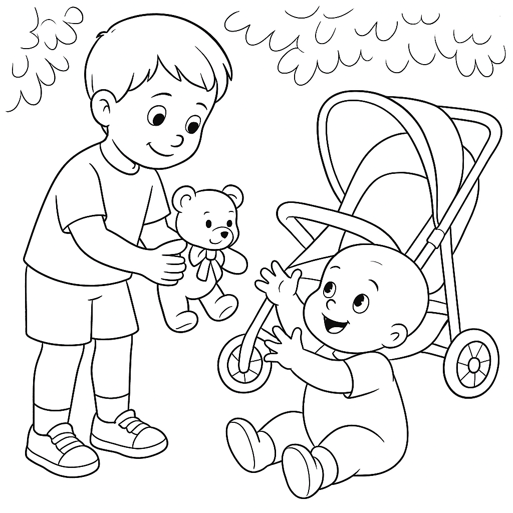 Раскраска по сказке "Настоящая дружба"