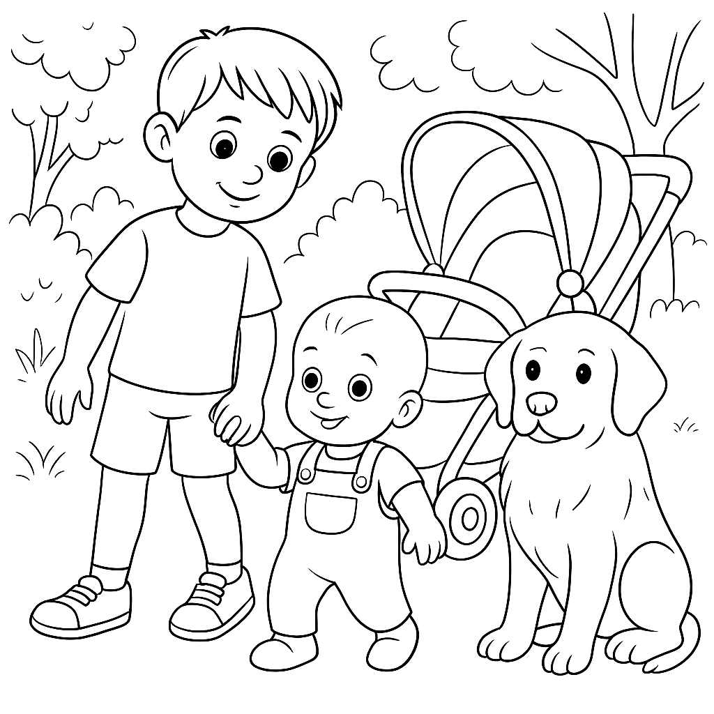 Раскраска по сказке "Настоящая дружба"