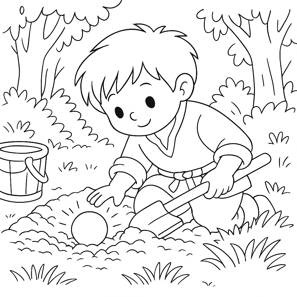 Раскраска по сказке "О том, как ча превратился в дракона"