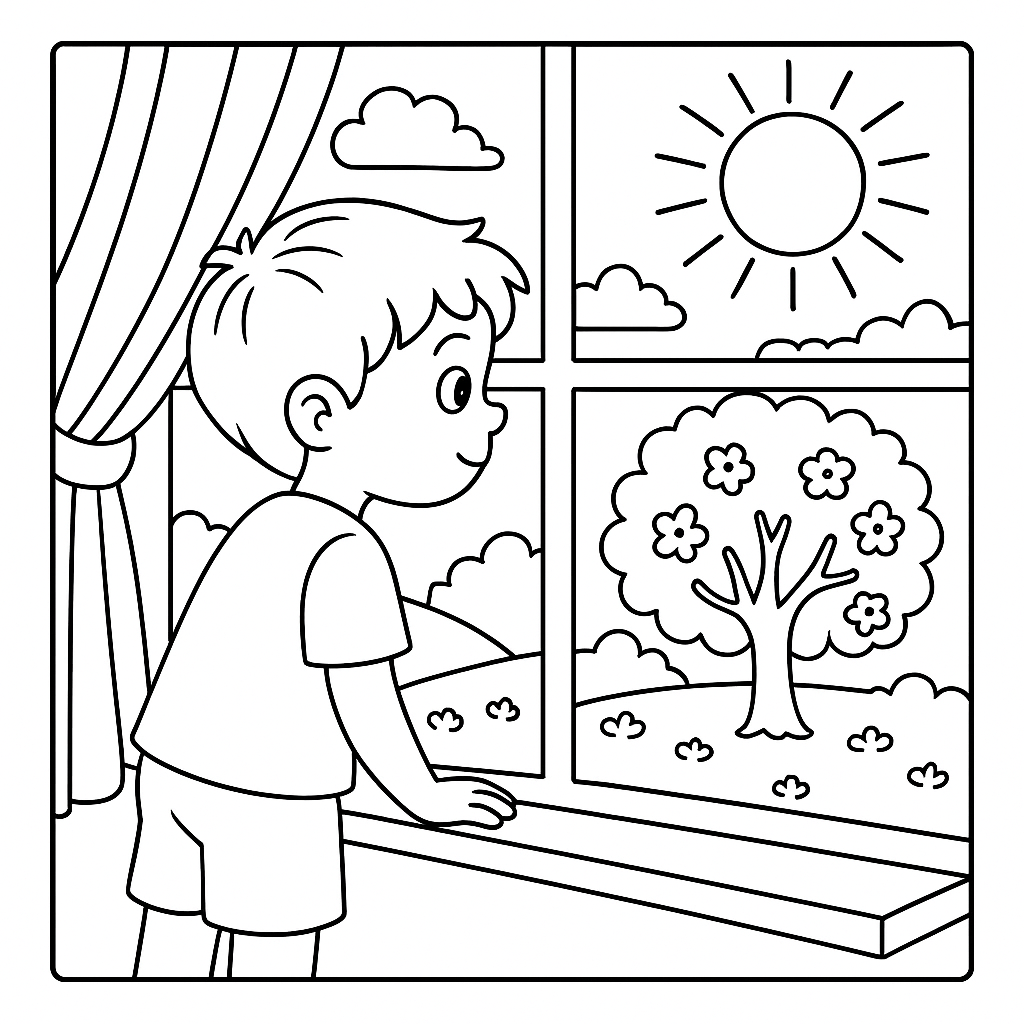 Раскраска по сказке "Хорошее"