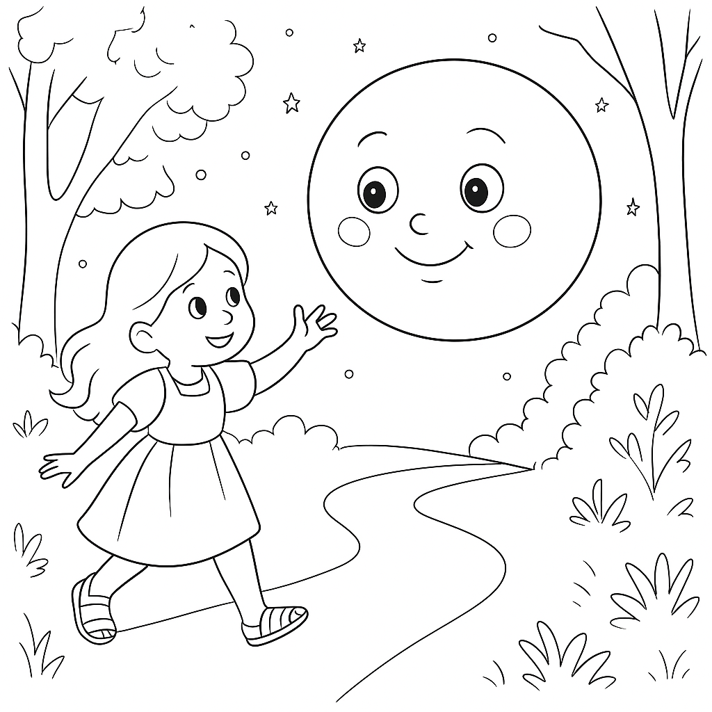 Раскраска по сказке "В прятки"