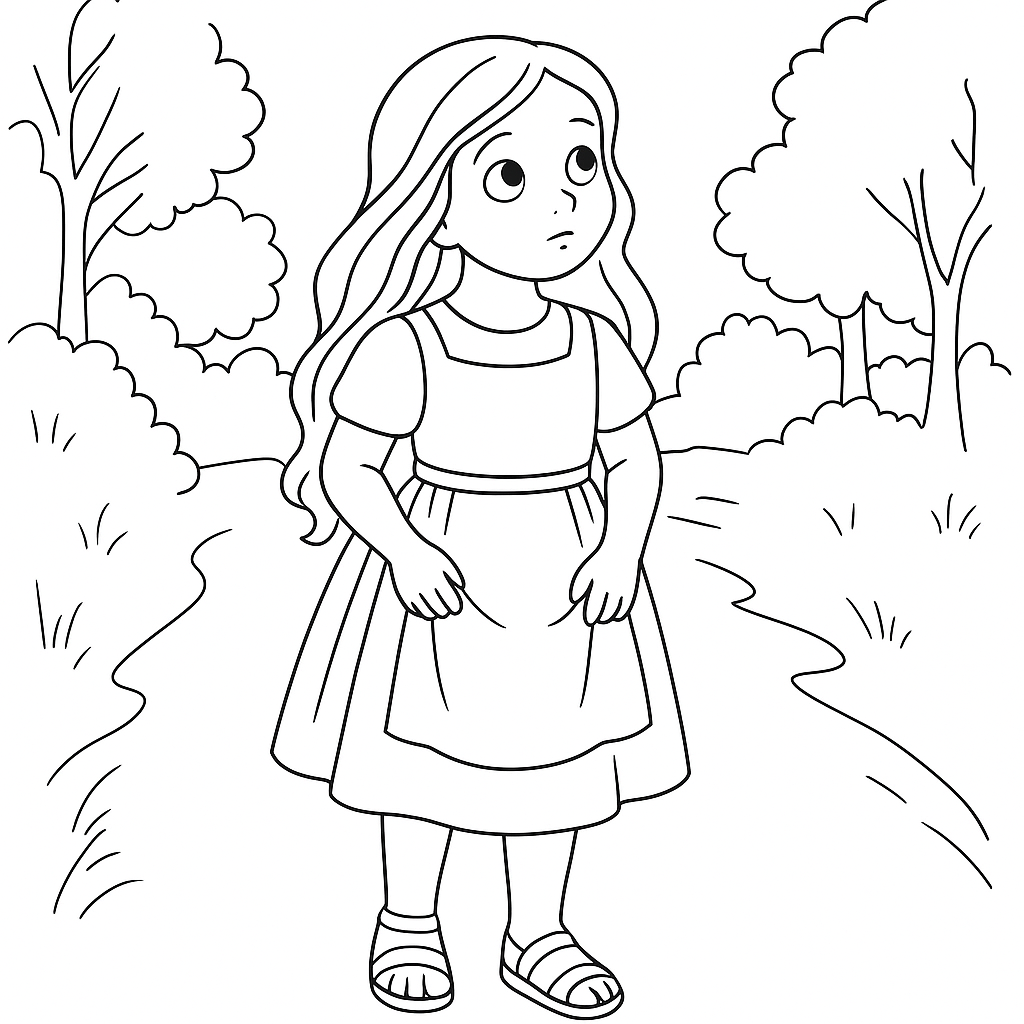 Раскраска по сказке "В прятки"