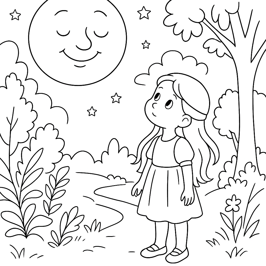 Раскраска по сказке "В прятки"