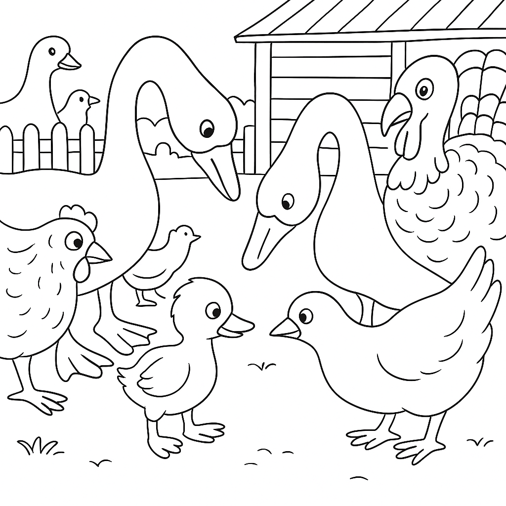 Раскраска по сказке "Хромка"