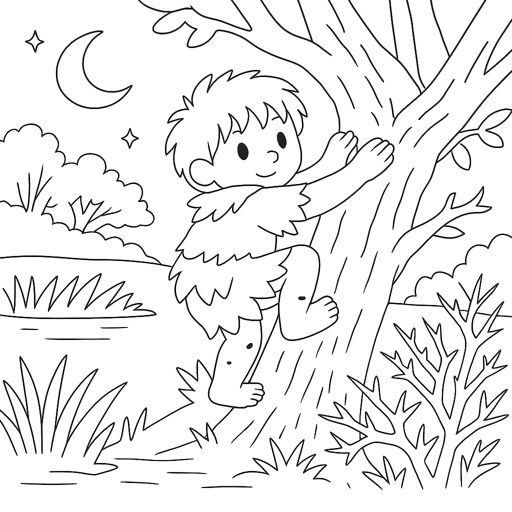 Раскраска по сказке "Леший"