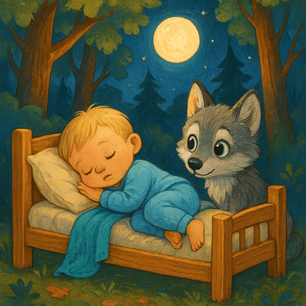 Дитя спит под звездным небом