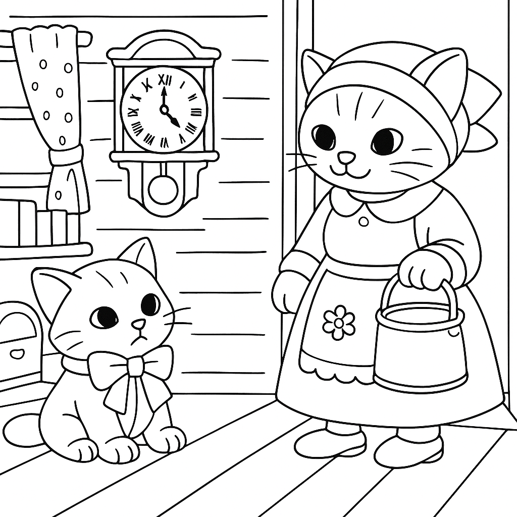 Раскраска по сказке "Как стать большим"