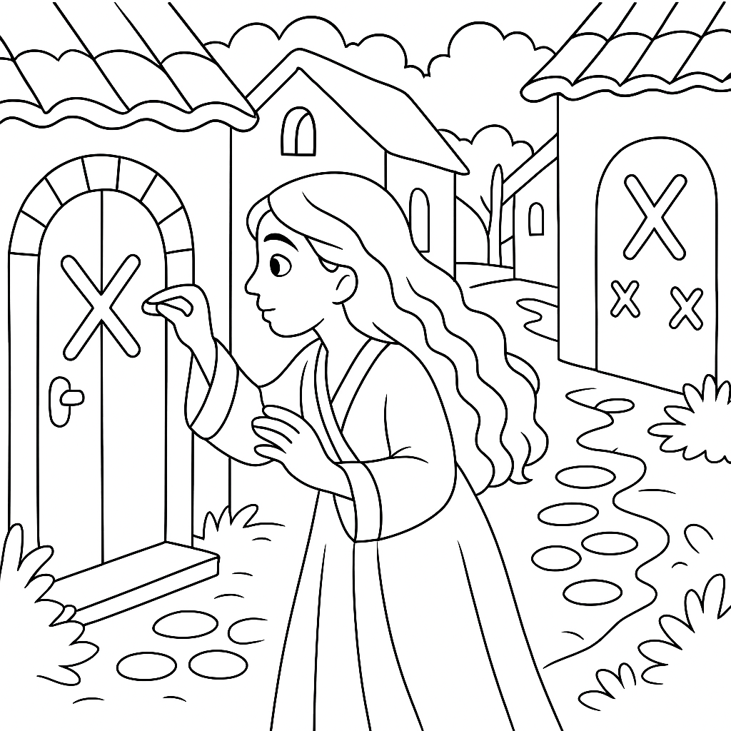 Раскраска по сказке "Али-баба и сорок разбойников"