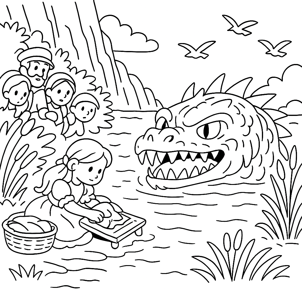 Раскраска по сказке "Дракон из тараскона"