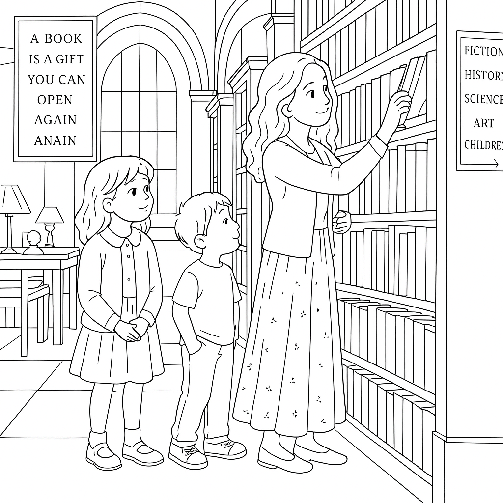 Раскраска по сказке "Волшебная книжка для шёпота"