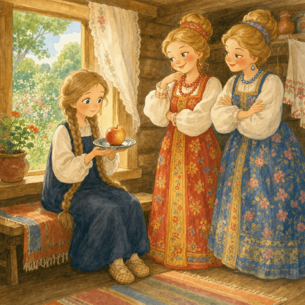 Серебряное блюдечко и наливное яблочко