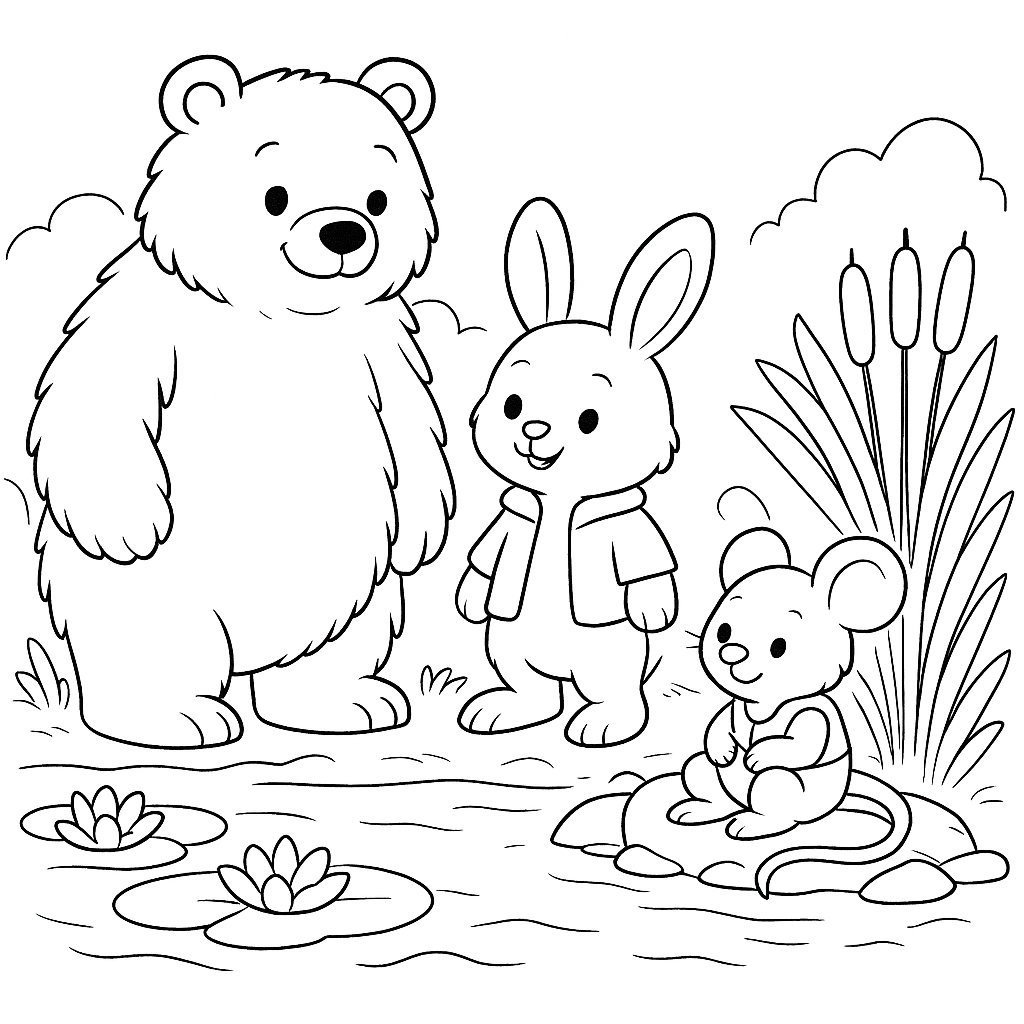 Раскраска по сказке "Непослушные малыши"