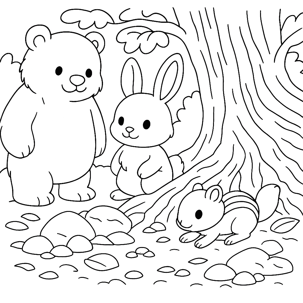 Раскраска по сказке "Непослушные малыши"