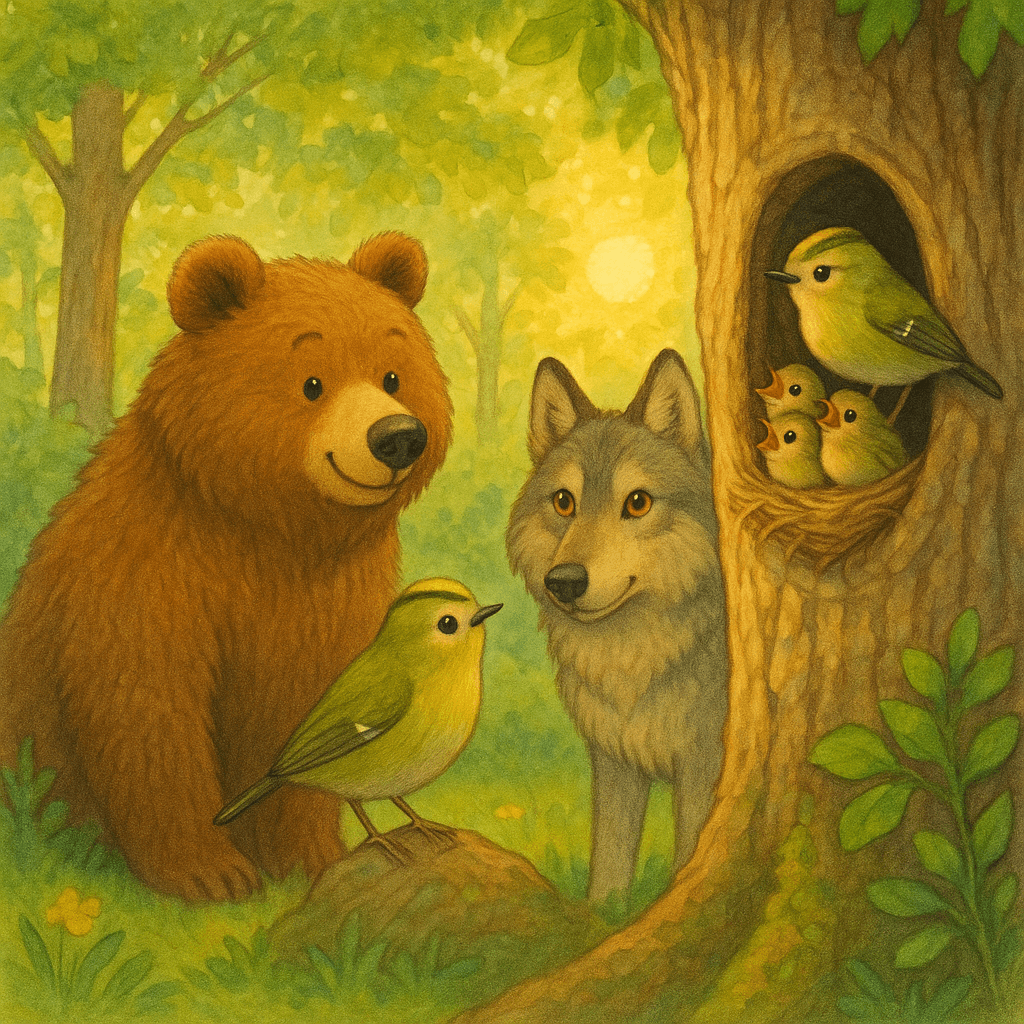 Королек и медведь