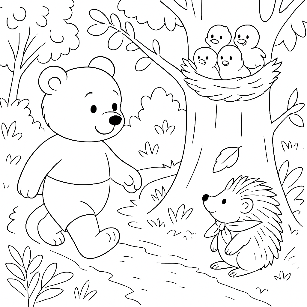 Раскраска по сказке "Невыносимо скучно"