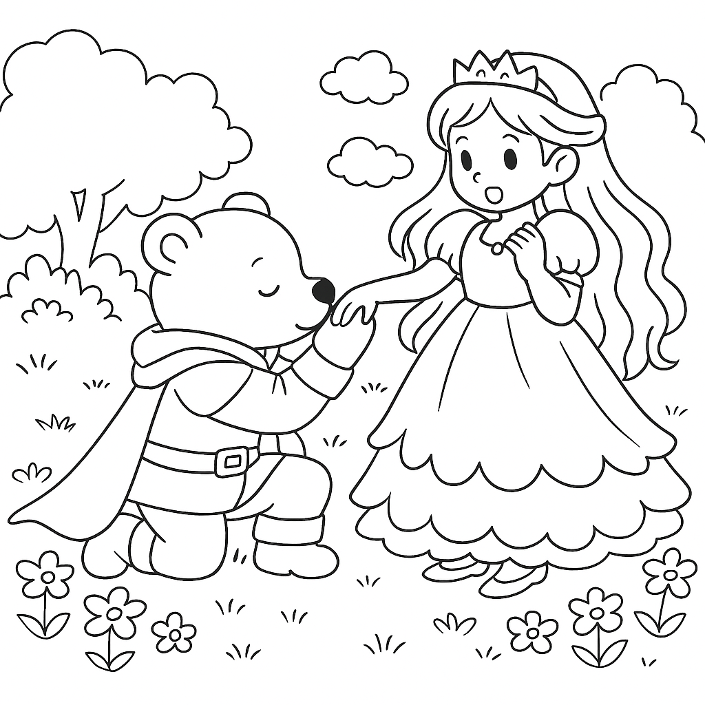 Раскраска по сказке "Обыкновенное чудо"