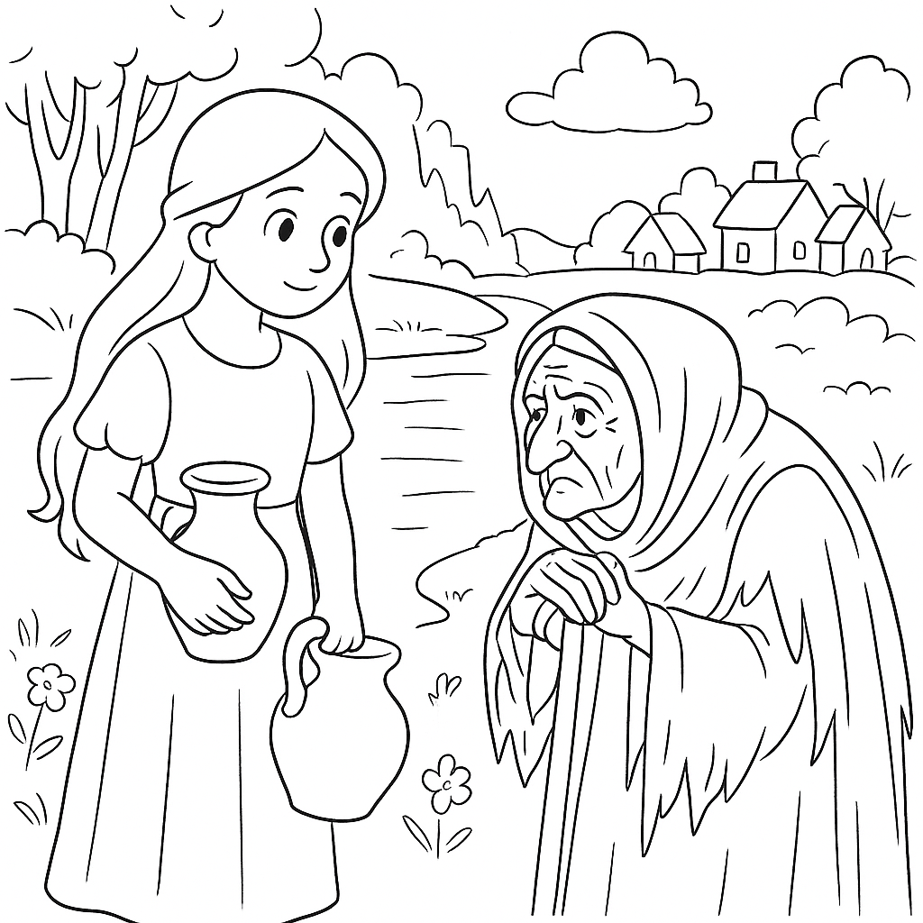 Раскраски: Волшебница