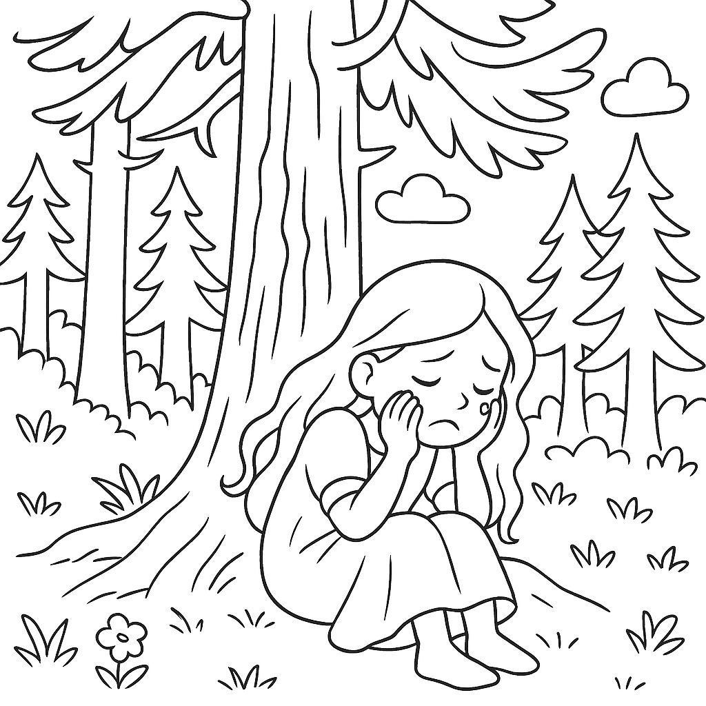 Раскраска по сказке "Волшебница"