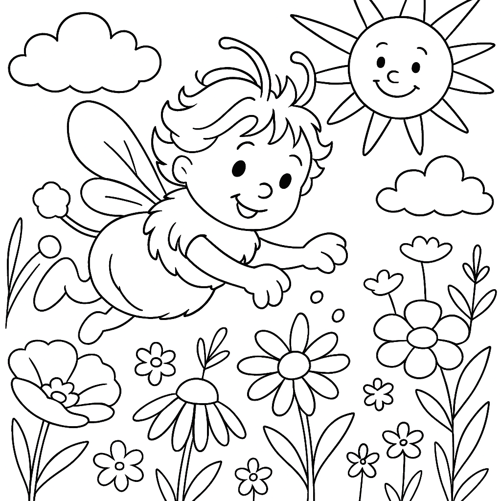 Раскраска по сказке "Три дочери"