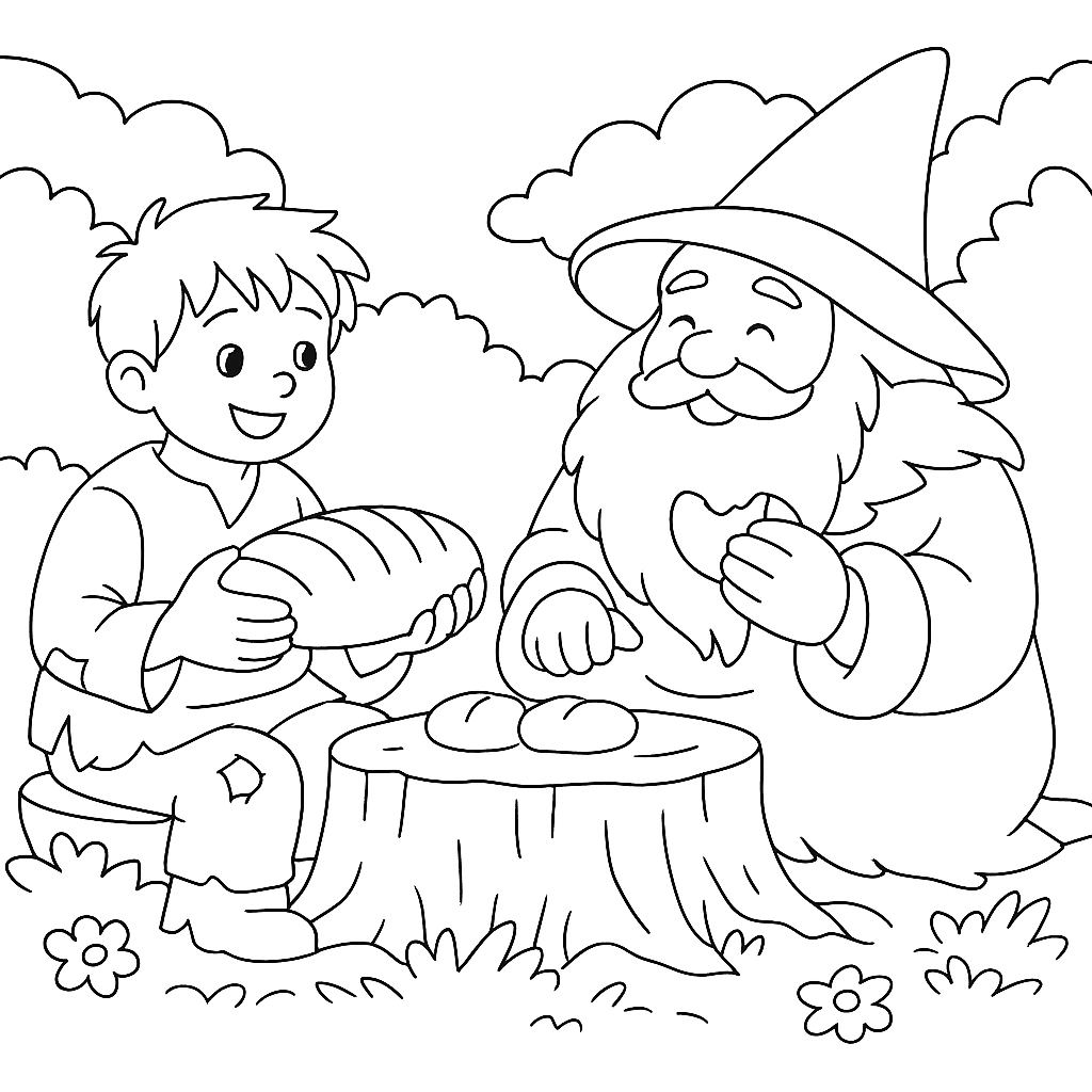 Раскраска по сказке "Летучий корабль"