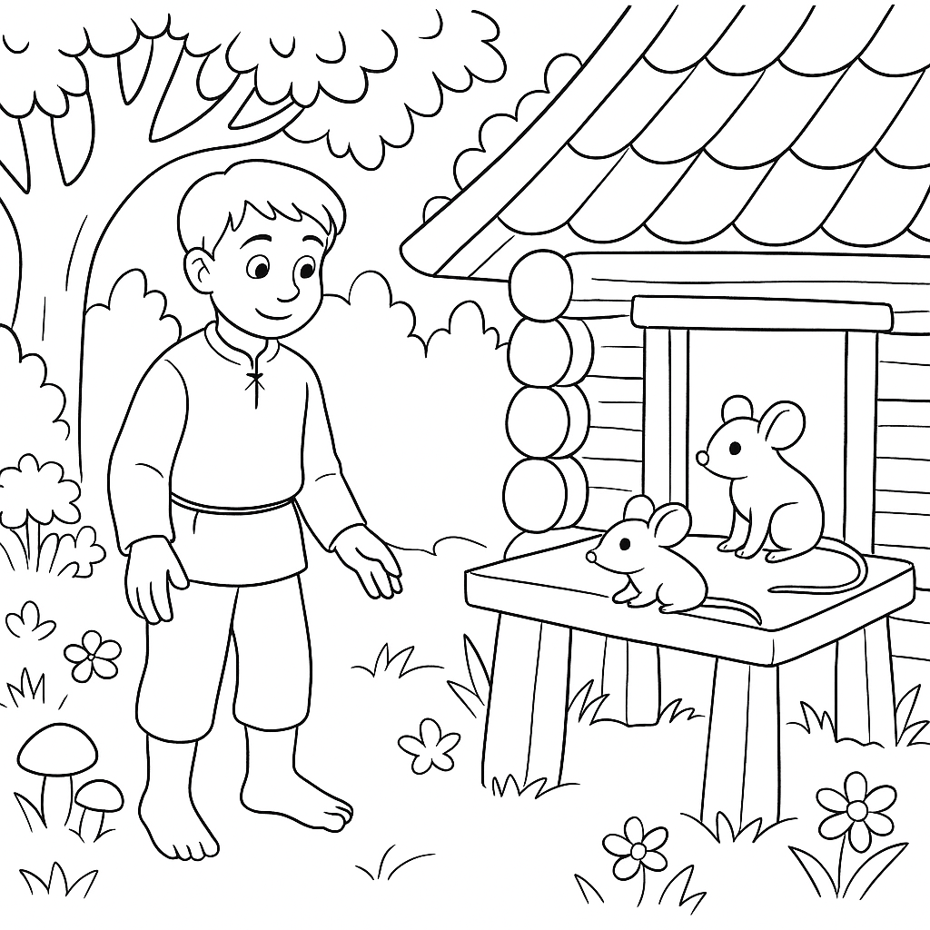 Раскраски: Невеста-мышь